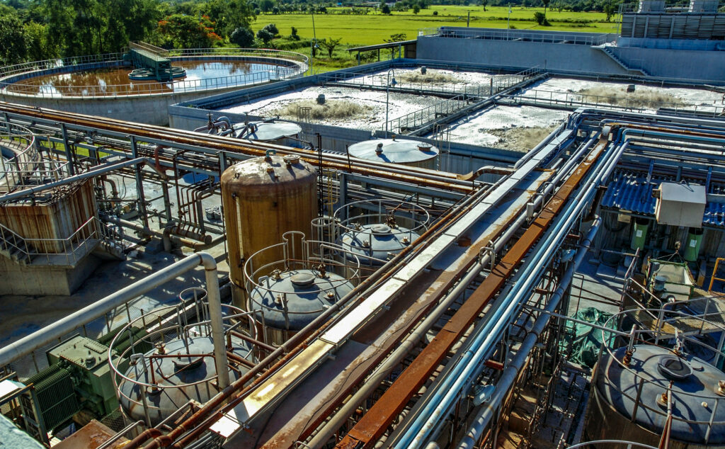 ETE industrial — estação de tratamento de efluentes