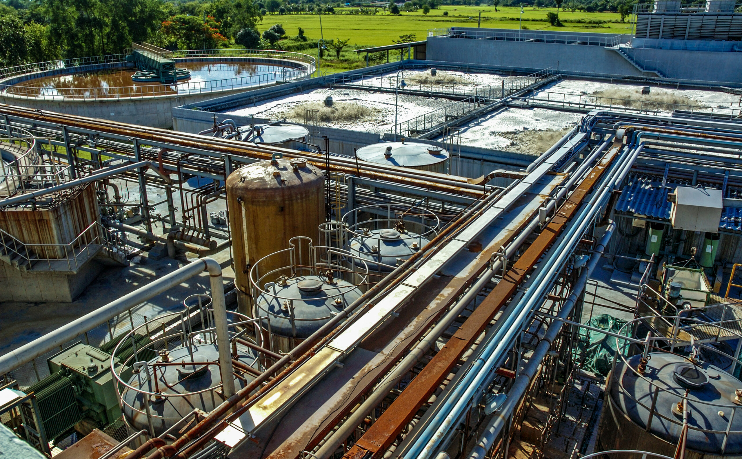 ETE industrial — estação de tratamento de efluentes