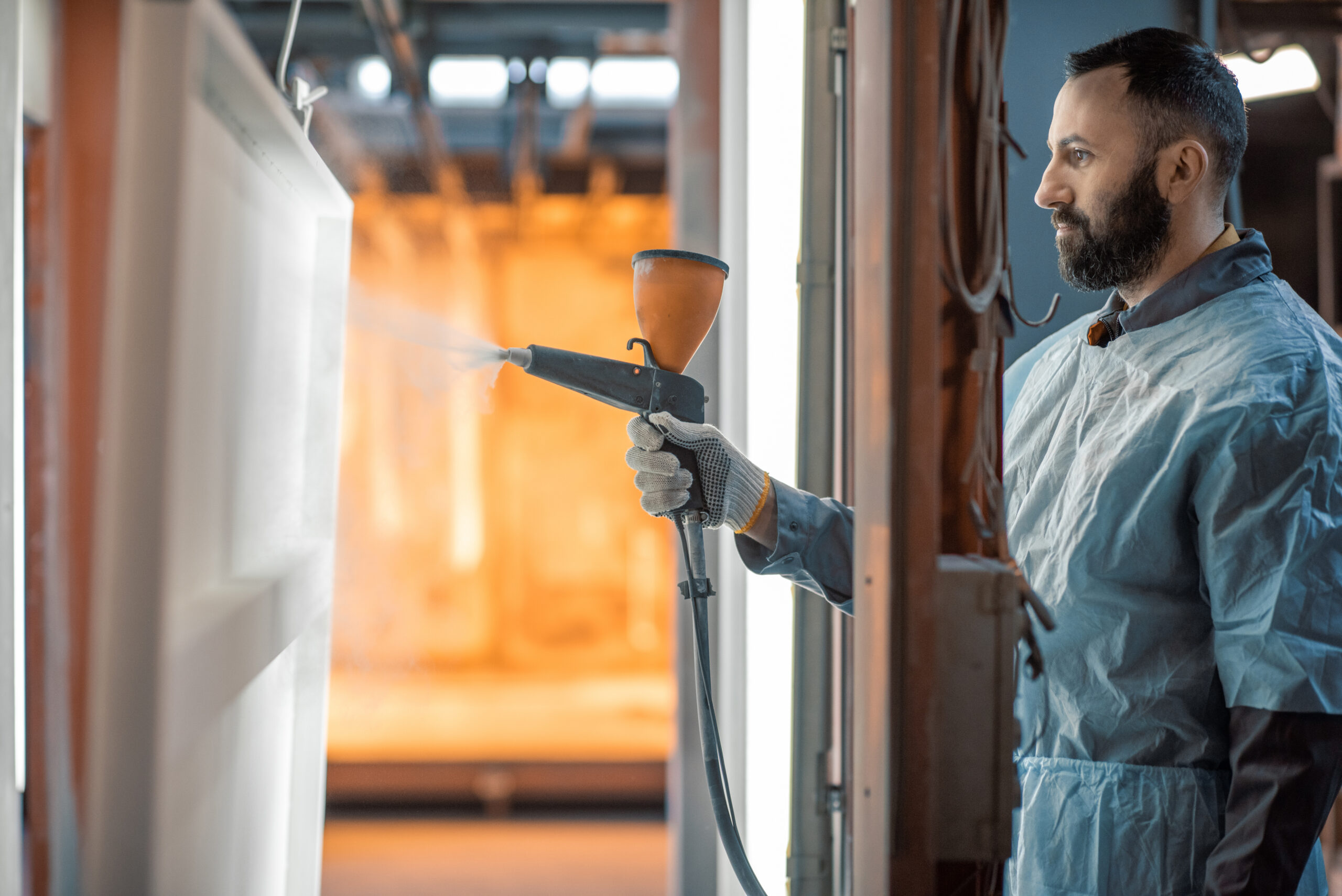 Pó de pintura eletrostática: o overspray que vira passivo